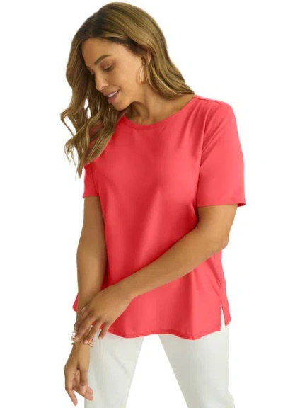 Jessica London Uptown Refined Tee In Multi