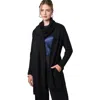 Jessica London Wrap Scarf Coatigan In Black