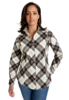 Jessica London Wrinkle-free Stretch Poplin Shirt In Gray