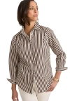 Jessica London Wrinkle-free Stretch Poplin Shirt In Neutral