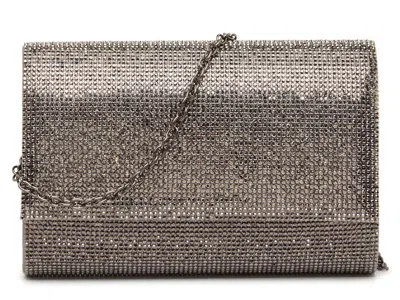 Jessica Mcclintock Alexis Crystal Clutch In Graphite