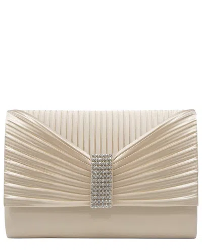 Jessica Mcclintock Alexis Pleated Satin Clutch In Pink