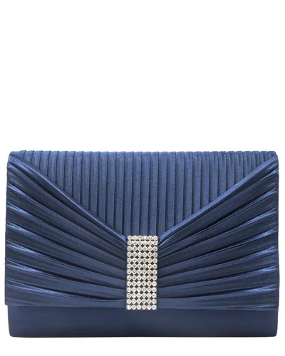 Jessica Mcclintock Alexis Satin Clutch In White