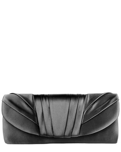 Jessica Mcclintock Angel Satin Clutch In Black