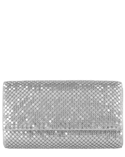 Jessica Mcclintock Cassie Mesh Clutch In Silver