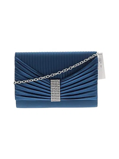 Pre-owned Jessica Mcclintock Clutch In Blue