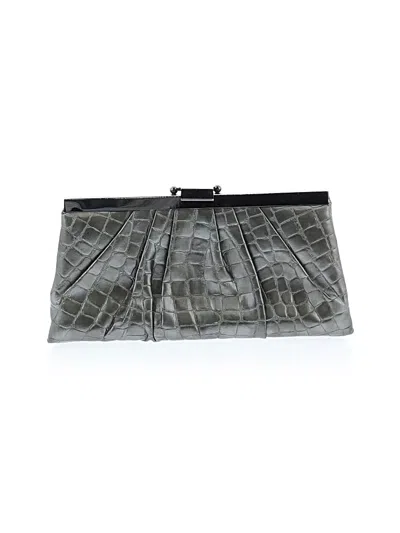 Pre-owned Jessica Mcclintock Clutch In Gray