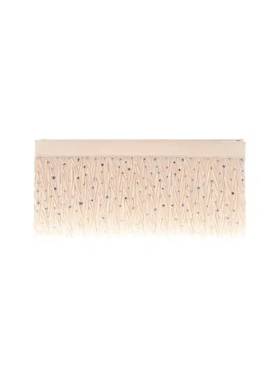 Pre-owned Jessica Mcclintock Clutch In Ivory