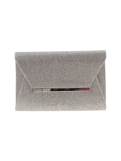 Pre-owned Jessica Mcclintock Clutch In Silver