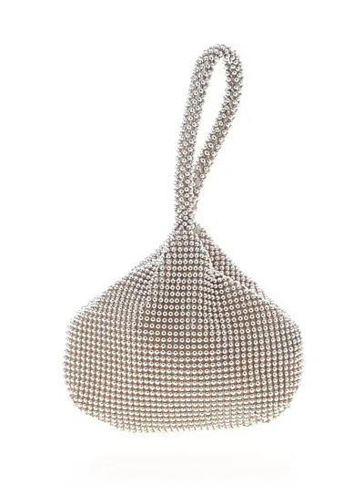 Pre-owned Jessica Mcclintock Clutch In Silver
