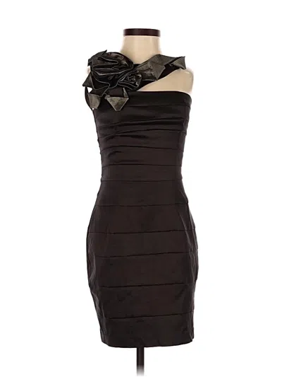 Pre-owned Jessica Mcclintock Cocktail Dress In Black