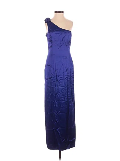 Pre-owned Jessica Mcclintock Cocktail Dress In Blue
