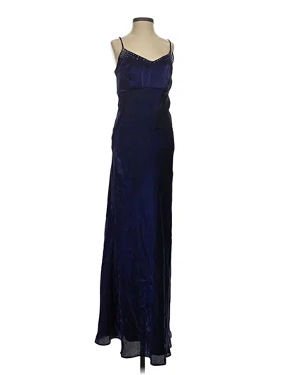 Pre-owned Jessica Mcclintock Cocktail Dress In Blue