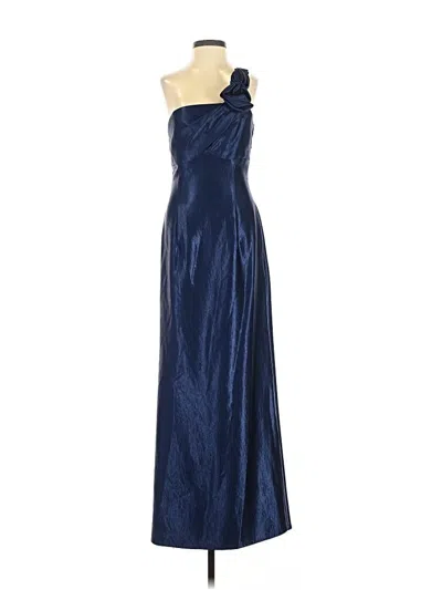 Pre-owned Jessica Mcclintock Cocktail Dress In Blue