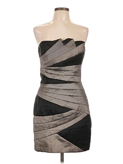 Pre-owned Jessica Mcclintock Cocktail Dress In Gray