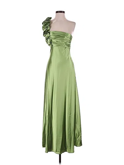 Pre-owned Jessica Mcclintock Cocktail Dress In Green