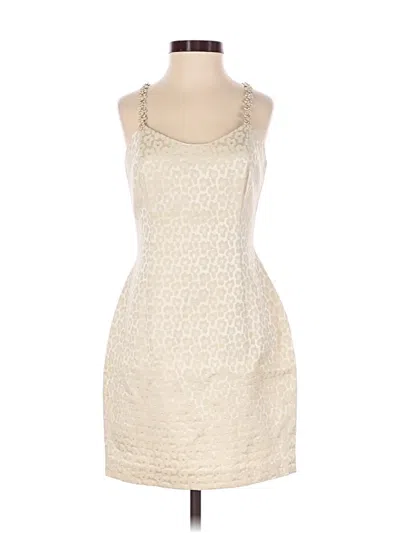 Pre-owned Jessica Mcclintock Cocktail Dress In Ivory