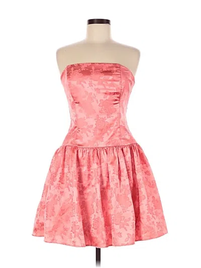 Pre-owned Jessica Mcclintock Cocktail Dress In Pink