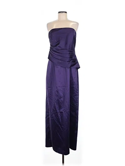 Pre-owned Jessica Mcclintock Cocktail Dress In Purple