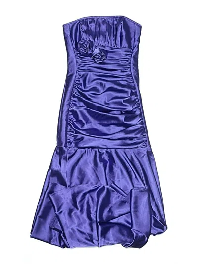 Pre-owned Jessica Mcclintock Cocktail Dress In Purple