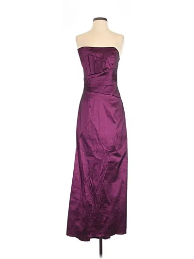 Pre-owned Jessica Mcclintock Cocktail Dress In Purple