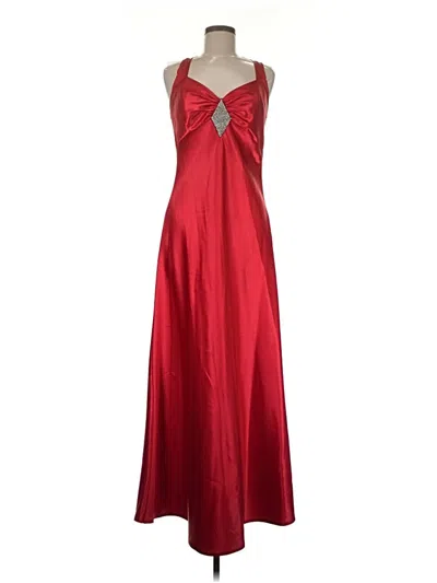Pre-owned Jessica Mcclintock Cocktail Dress In Red