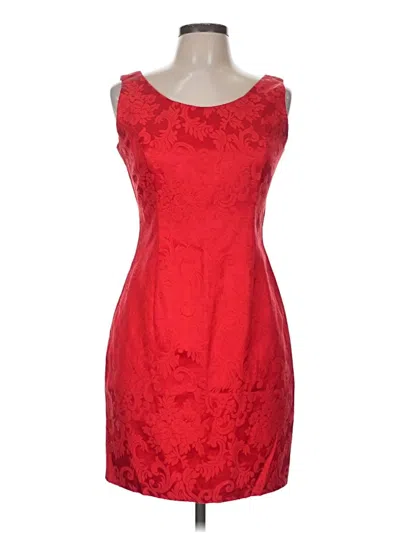 Pre-owned Jessica Mcclintock Cocktail Dress In Red