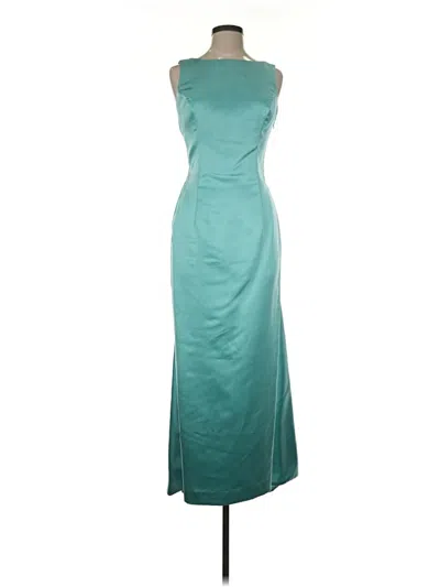 Pre-owned Jessica Mcclintock Cocktail Dress In Teal