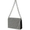 Jessica Mcclintock Crystal Embellished Shoulder Bag In Black/silver
