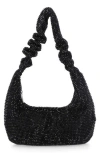 Jessica Mcclintock Devora Rhinestone Bag In Black