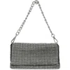 Jessica Mcclintock Emmalee Rhinestone Flap Bag In Black Crystal