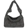 Jessica Mcclintock Everleigh Crystal Mesh Shoulder Bag In 56n-gunmetal
