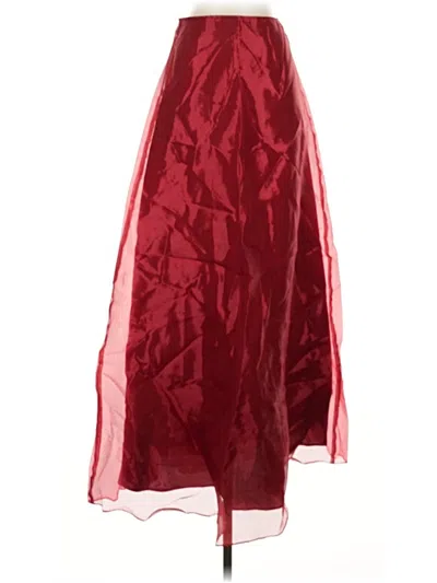 Pre-owned Jessica Mcclintock Formal Skirt In Burgundy