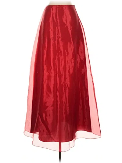Pre-owned Jessica Mcclintock Formal Skirt In Red