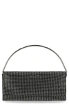 Jessica Mcclintock Isa Crystal Clutch In Black Crystal