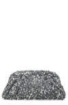 Jessica Mcclintock Janie Sequins Clutch In Silver