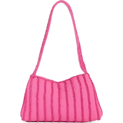 Jessica Mcclintock Juniper Beaded Shoulder Bag In Pink