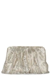 Jessica Mcclintock Lorna Metal Mesh Clutch In Gold