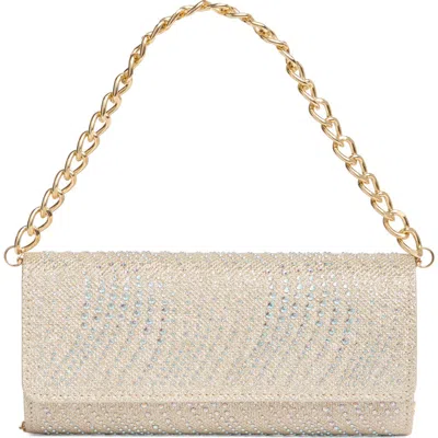Jessica Mcclintock Max Embellished Shoulder Bag In Light Gold