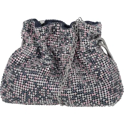 Jessica Mcclintock Maxine Rhinestone Mesh Bucket Clutch