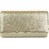 Jessica Mcclintock Mesh Clutch In 39n-lt.gold