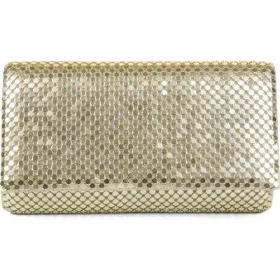 Jessica Mcclintock Mesh Clutch In 39n-lt.gold