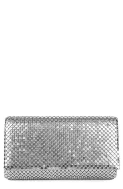 Jessica Mcclintock Mesh Clutch In Metallic