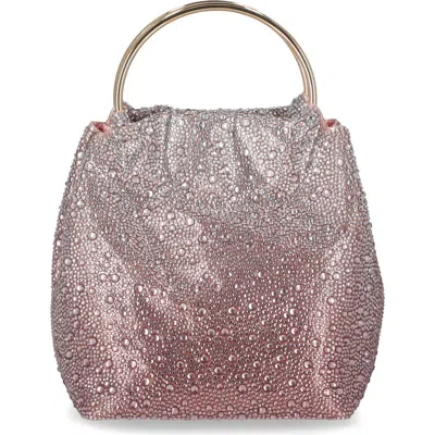 Jessica Mcclintock Nikki Ring Top Handle Clutch In Pink