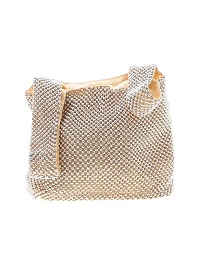 Pre-owned Jessica Mcclintock Satchel In Gold