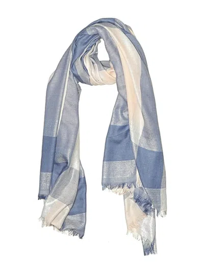Pre-owned Jessica Mcclintock Scarf In Blue