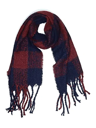 Pre-owned Jessica Mcclintock Scarf In Burgundy