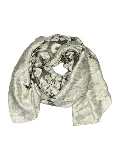 Pre-owned Jessica Mcclintock Scarf In Gray
