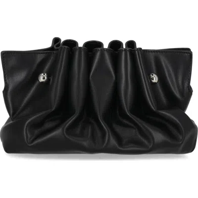 Jessica Mcclintock Shaye Pleated Clutch In Black