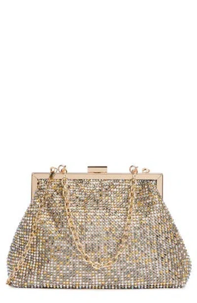 Jessica Mcclintock Sierra Rhinestone Embellished Chain Clutch In Multi